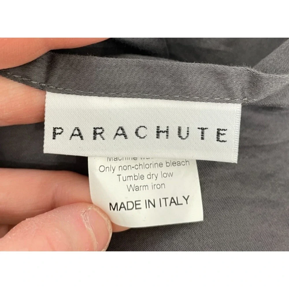Parachute Slate Gray Cotton Sateen Flat Top Sheet King